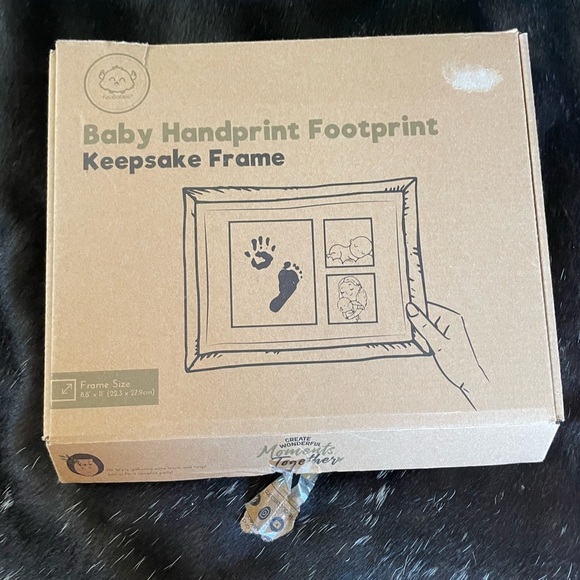 KaeBabies Baby Handprint Footprint Keepsake Frame New - Picture 1 of 5